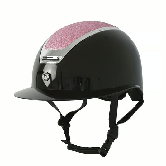 Casco Winner con glitter rosa