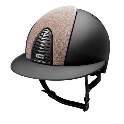 Casco Kep Italia Cromo 2.0 matt nero galassia rosa visiera polo large
