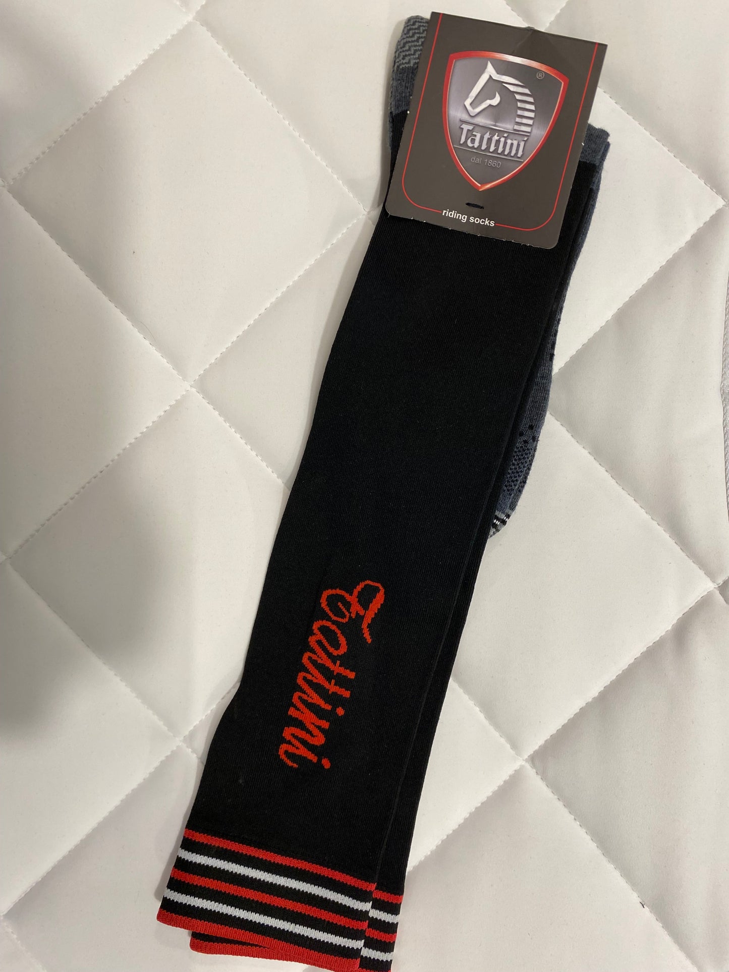 calzini Tattini fuctional sock nero rosso L-43-46