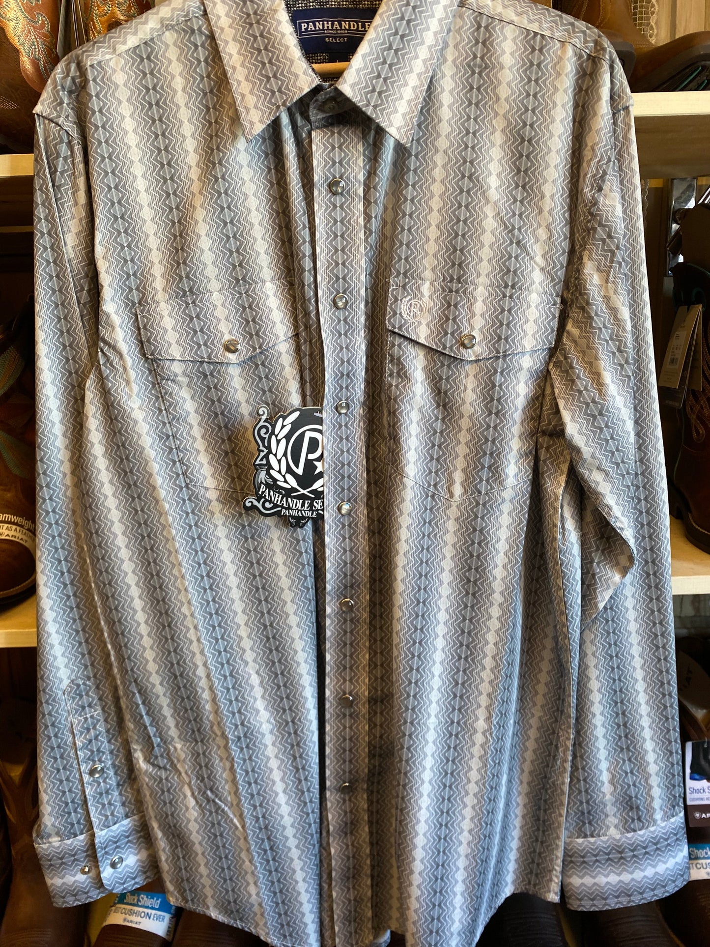 camicia Panhandle uomo silver 