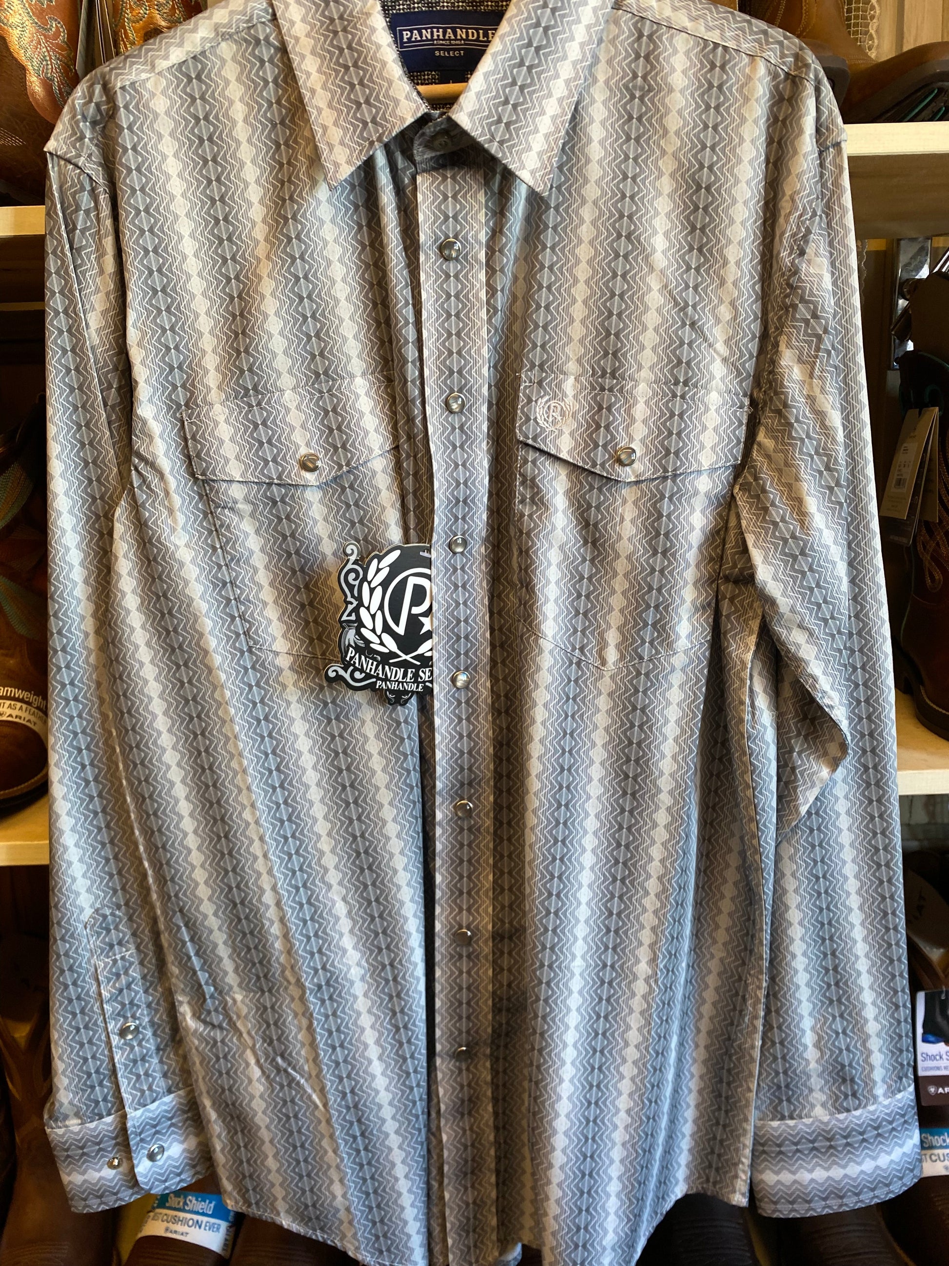 camicia Panhandle uomo silver 