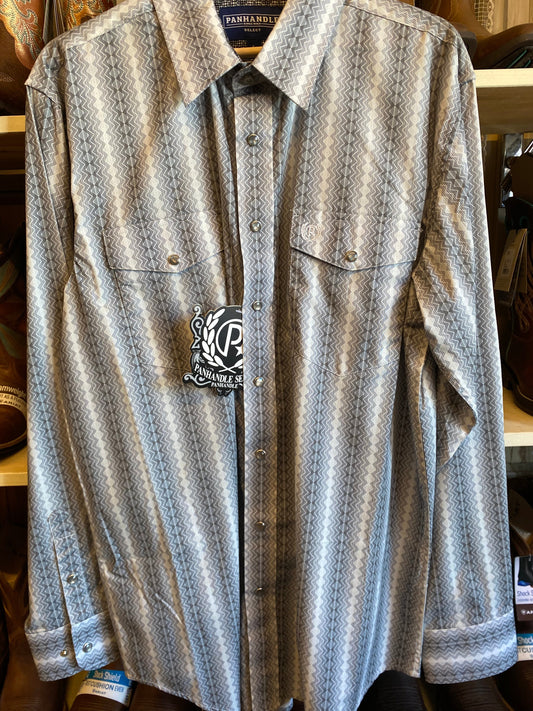 camicia Panhandle uomo silver 