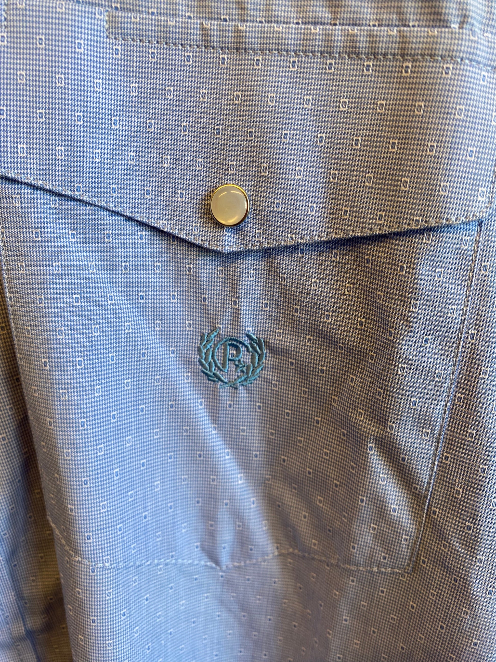 camicia Panhandle uomo azzurro dettaglio