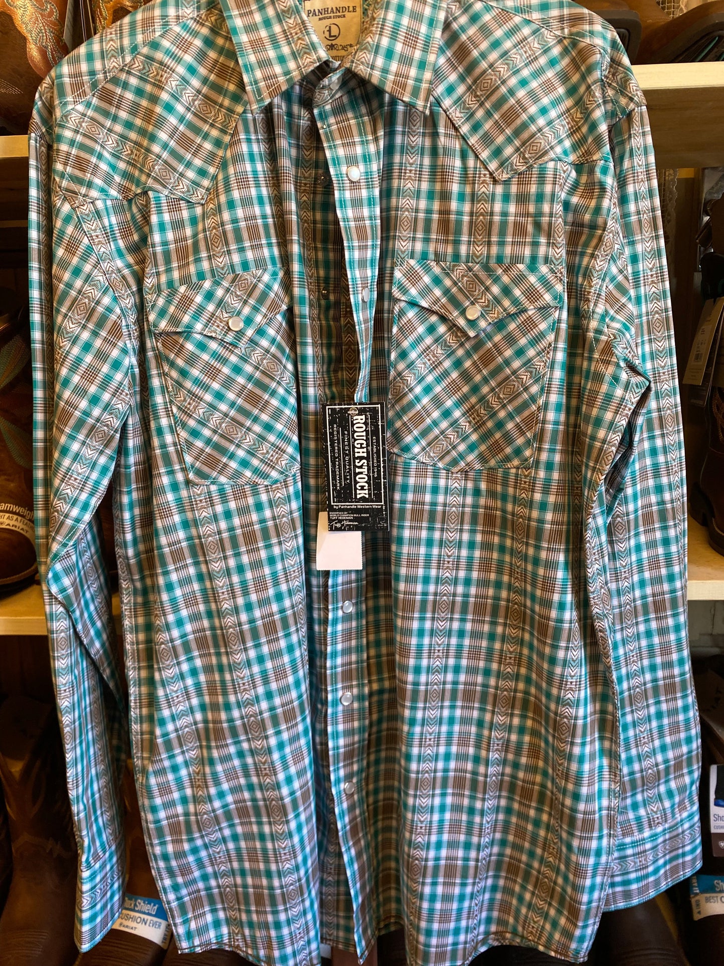 camicia Panhandle uomo turchese 