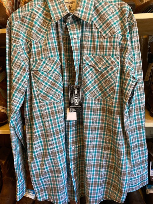 camicia Panhandle uomo turchese 