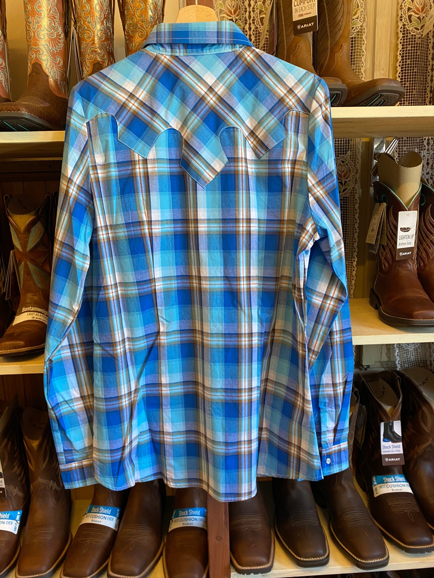camicia Roper uomo azzurro/celeste quadro L