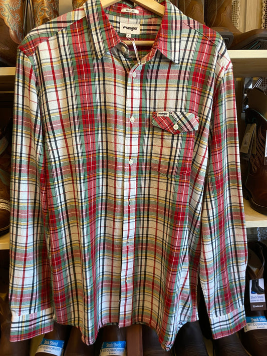 camicia Wrangler uomo regular rossa L